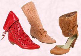 Shellys Trick/Treat/Tremble footwear - Red Trick style is �80, Treat and Tremble are both �75 and from Shelly's Spring/Summer 2008 Shoes.  
